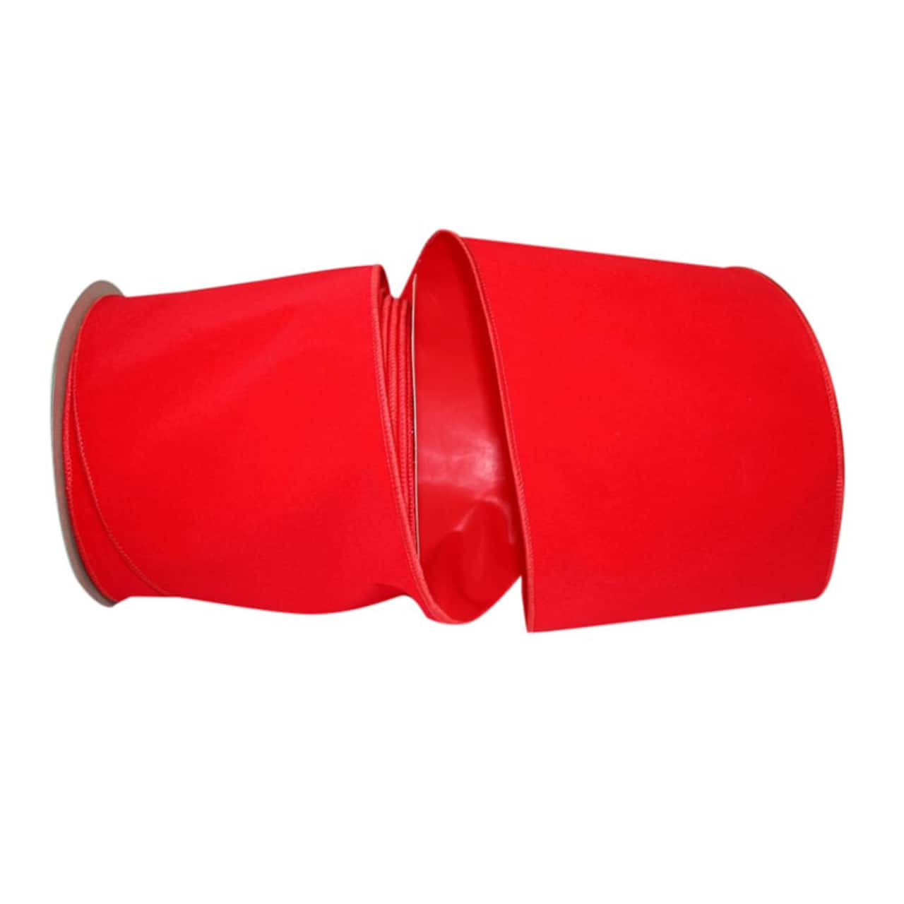 JAM Paper 4" x 25yd. Velvet Wired Heavy Commercial Ribbon